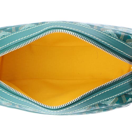 Pre-owned Goyard Goyard Cap Vert Bag Coated Canvas In Green