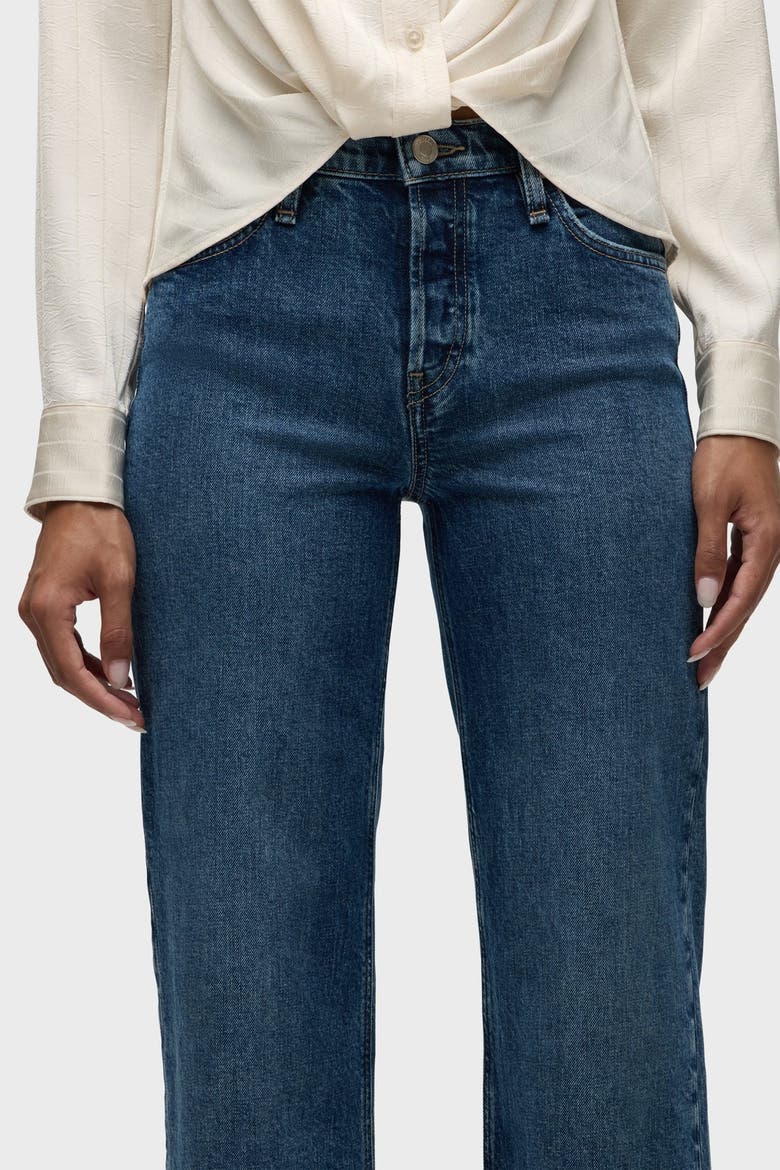 Rosie High-Rise Wide Leg Jean w/ Cuff, Alternate, color, Mallorca