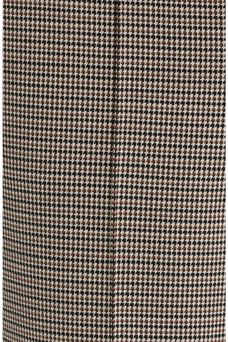 Farrah Ponte Jacquard Wide Leg Trousers, Alternate, color, BROWN BLACK MULTI