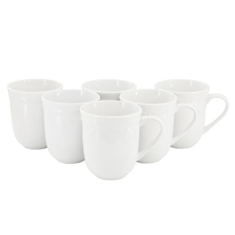 Henryi 6 Piece 12 Ounce Porcelain Mug Set