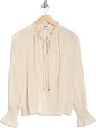 DKNY Crinkle Long Sleeve Top