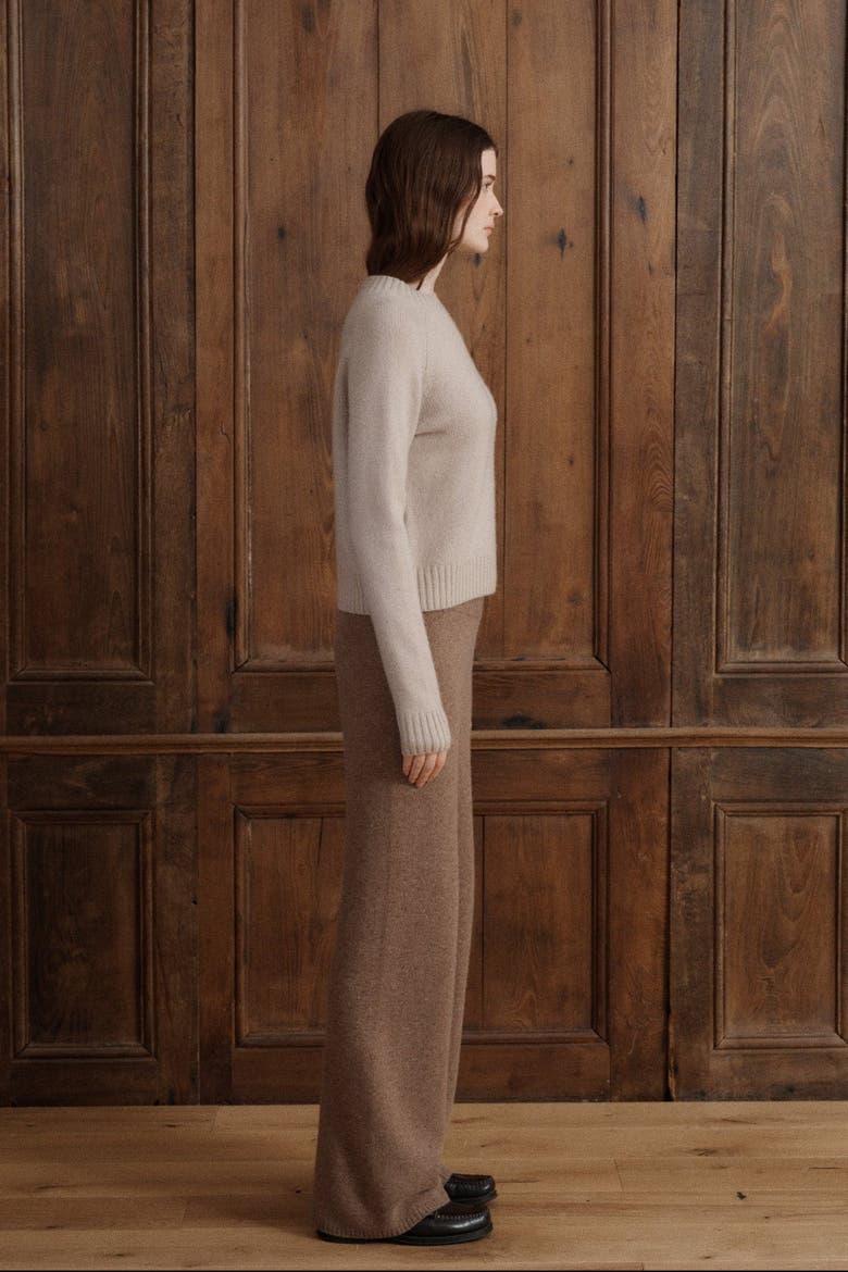 Bruna Cashmere Sweater, Alternate, color, Claystone
