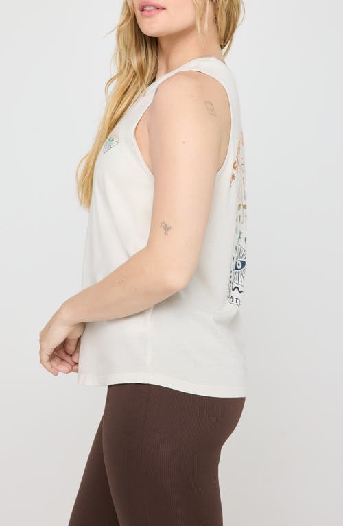 Spiritual Gangster Spiritual Essence Jade Graphic Tank In White