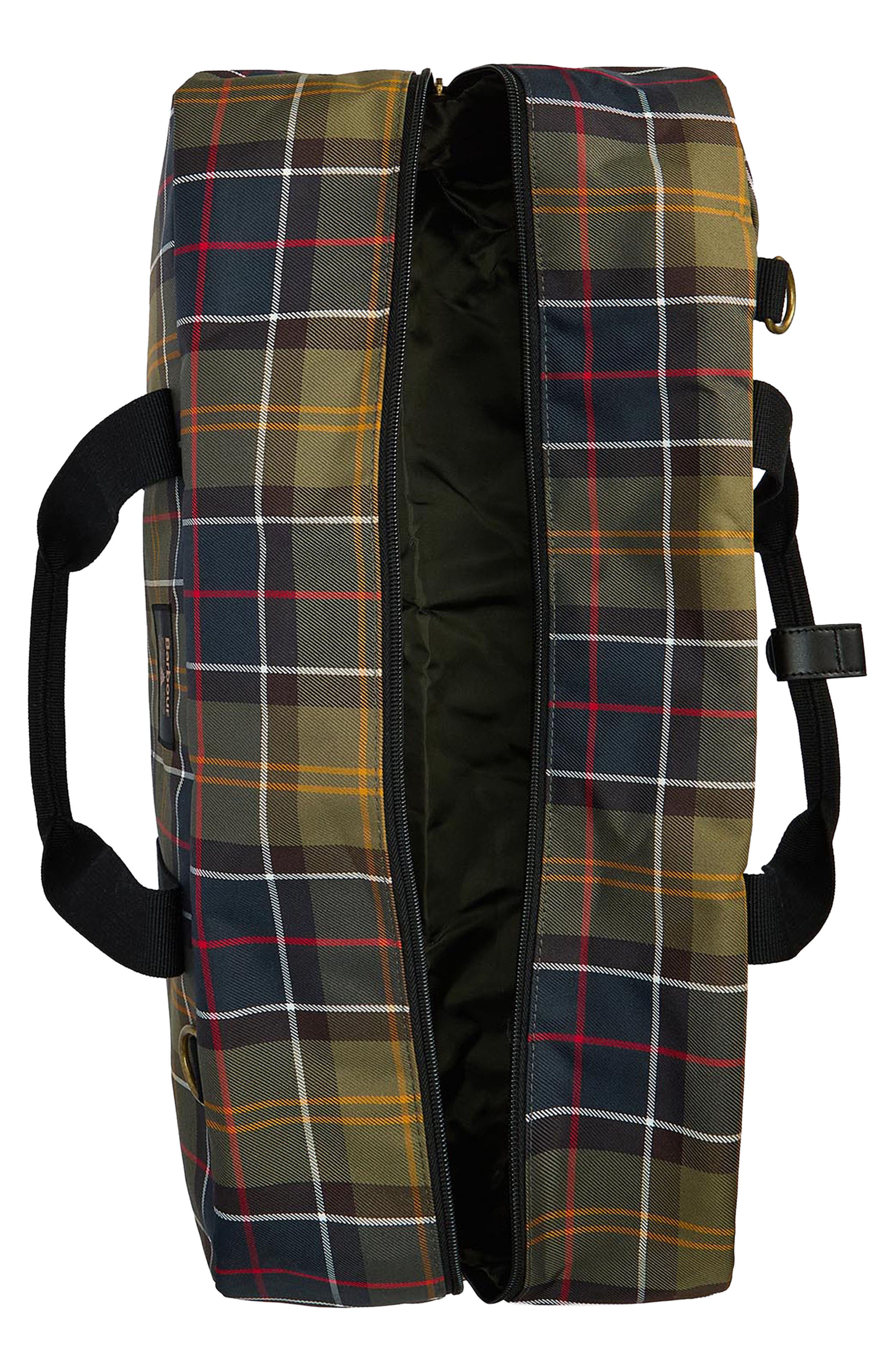 Barbour Torridon Tartan Flight Holdall Duffle Bag, Alternate, color, Classic Tartan