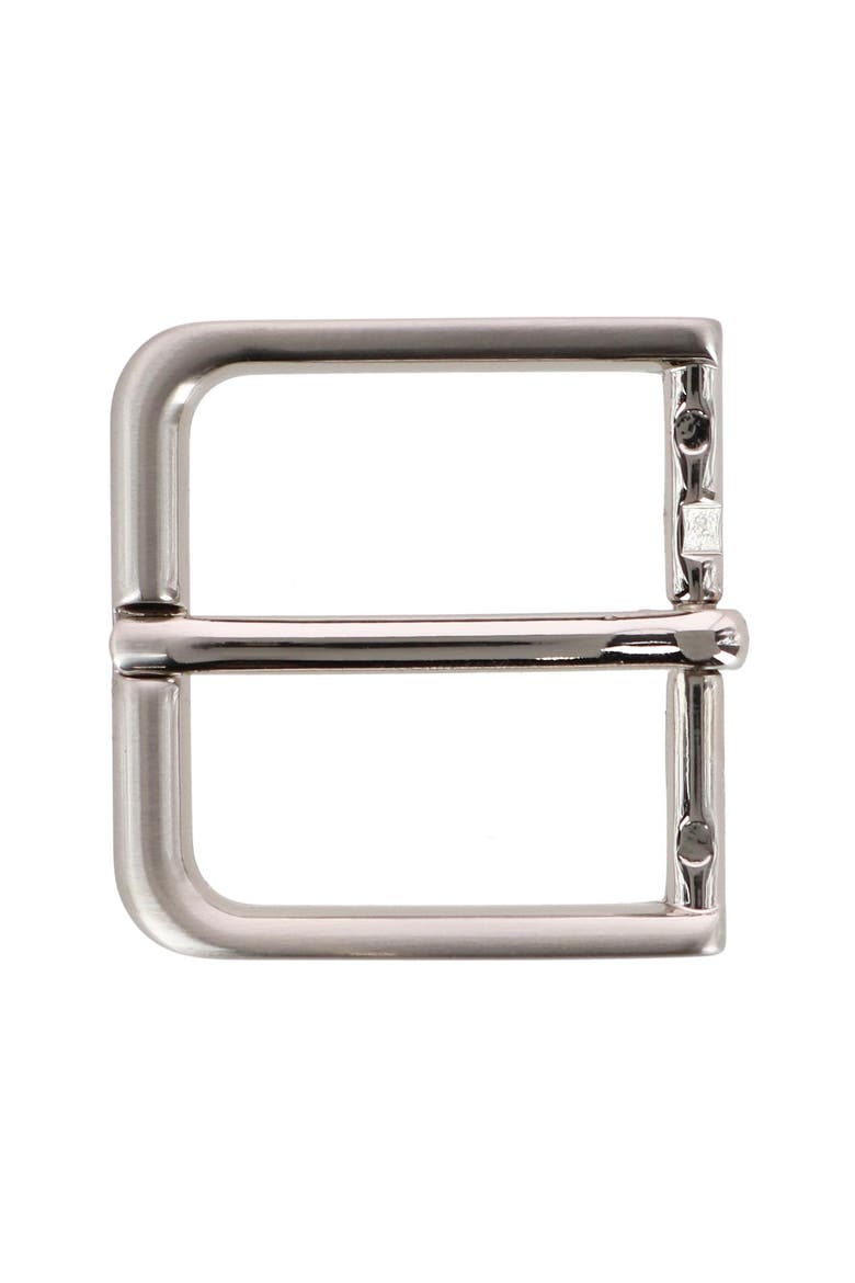 35mm Italian Polished Brass Rounded Buckle, Main, color, Silver