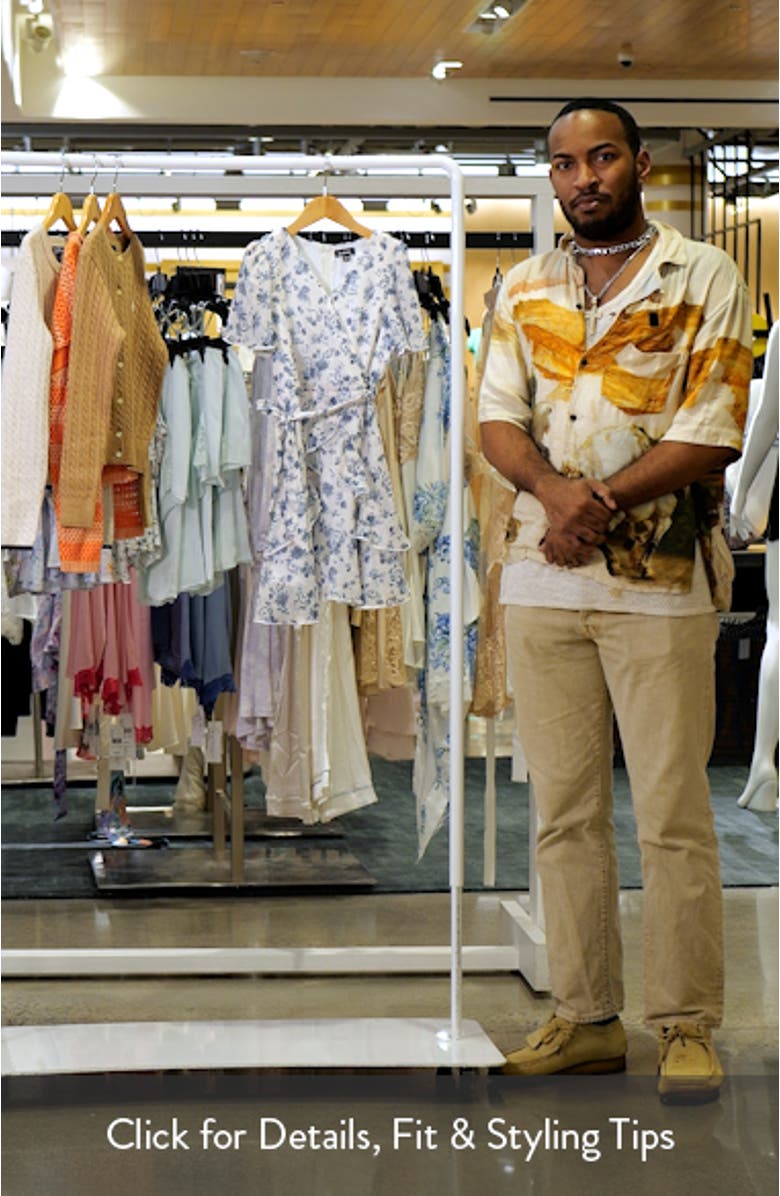 Kids' Flutter Sleeve Faux Wrap Party Dress, sales video thumbnail