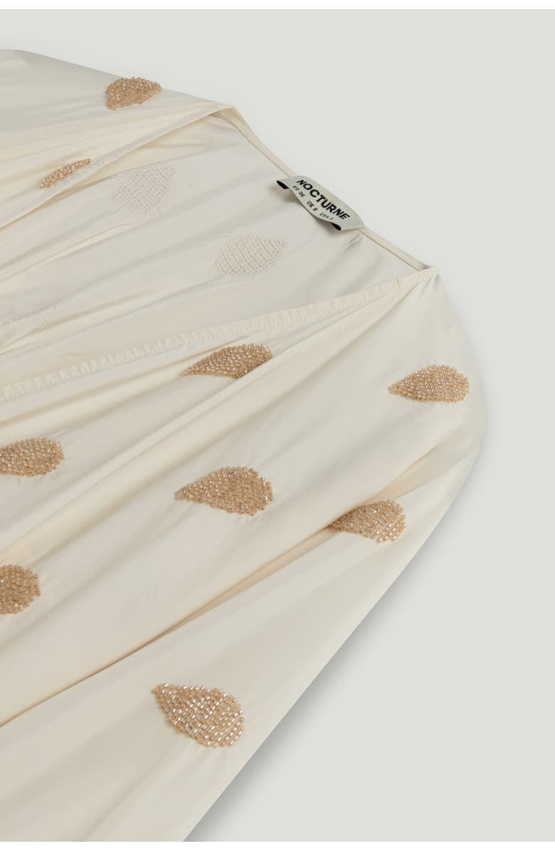 Nocturne Lightweight V-Neck Printed Kimono, Alternate, color, Ivory