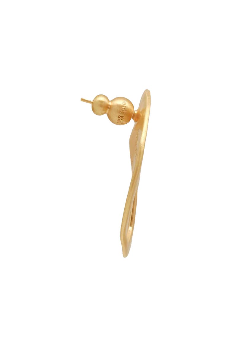 Rue Mini Stud Earrings, Alternate, color, BRUSHED BRASS
