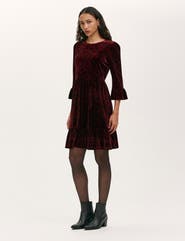 Finery London Cammie Velvet Short Dress