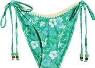 Kulani Kinis Crochet Dipped Side Tie Bikini Bottoms