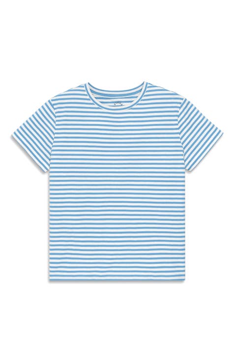 Adult Easy Crewneck Stripe Tee (Women's Fit)