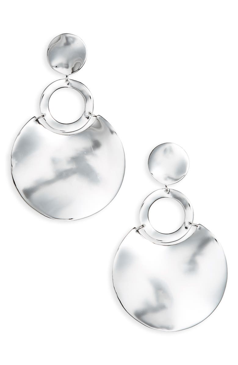 Ippolita Classico Wavy Disc Drop Earrings, Main, color, 