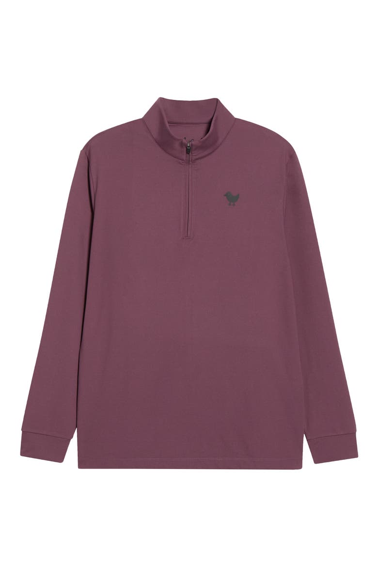 Velocity Quarter Zip Pullover, Main, color, PLUM WINE