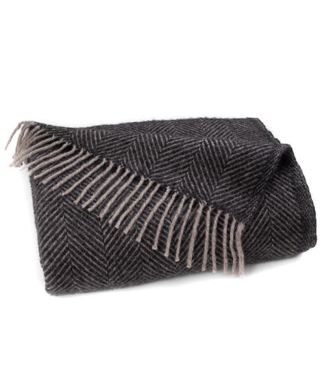 Highland Tweeds Herringbone Pure New Wool Throw