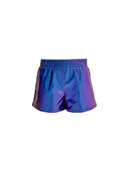Shop Lola + The Boys Metallic Track Shorts