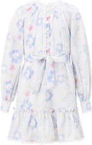 Marlo Kids Deanna Sleeve Embroidered Mini Dress