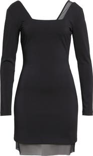 ISRAELLA KOBLA Ivara Mesh Detail Long Sleeve Knit Minidress