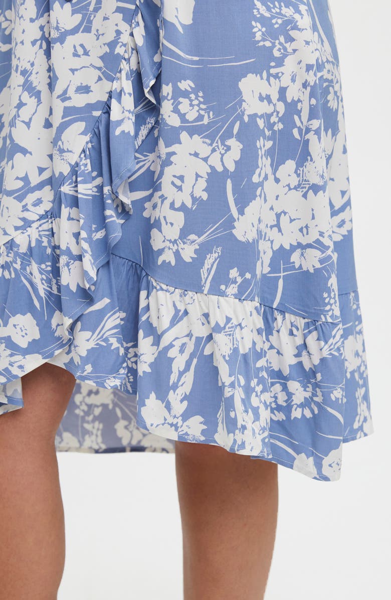 VERO MODA CURVE Lexie Floral Wrap Front Dress, Alternate, color,