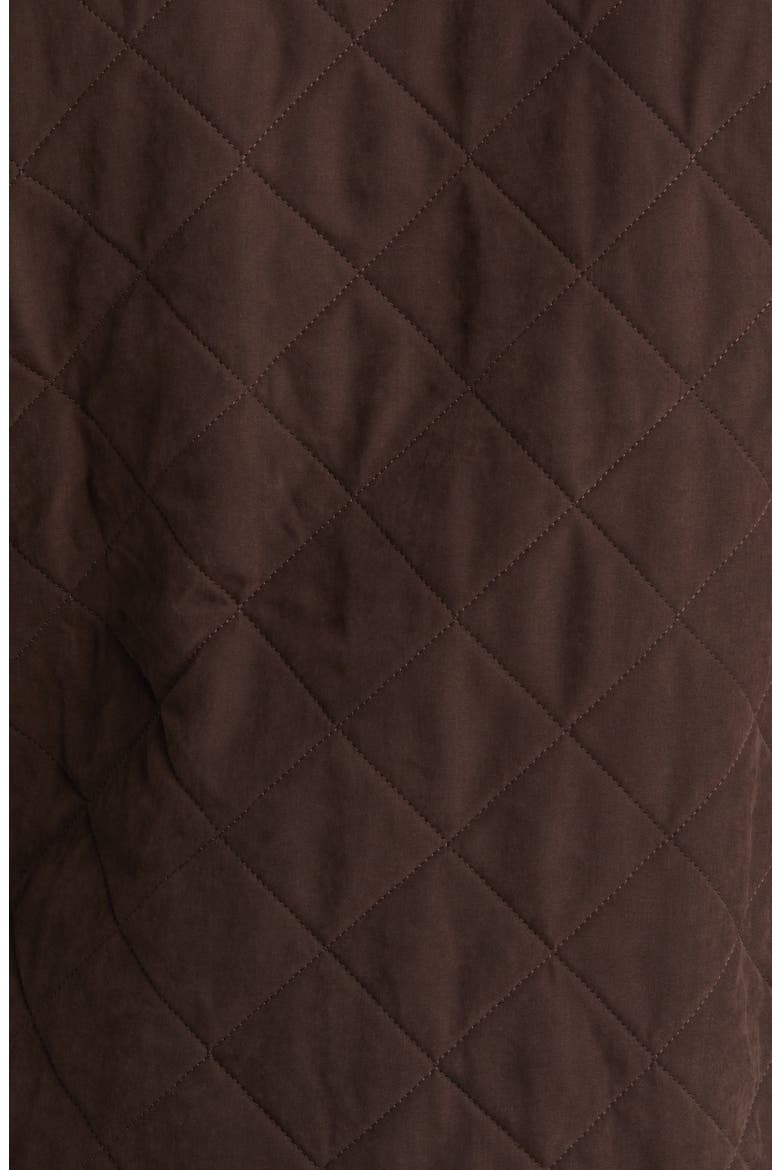 Bowden Quilted Nylon Jacket, Alternate, color, DARK BROWN