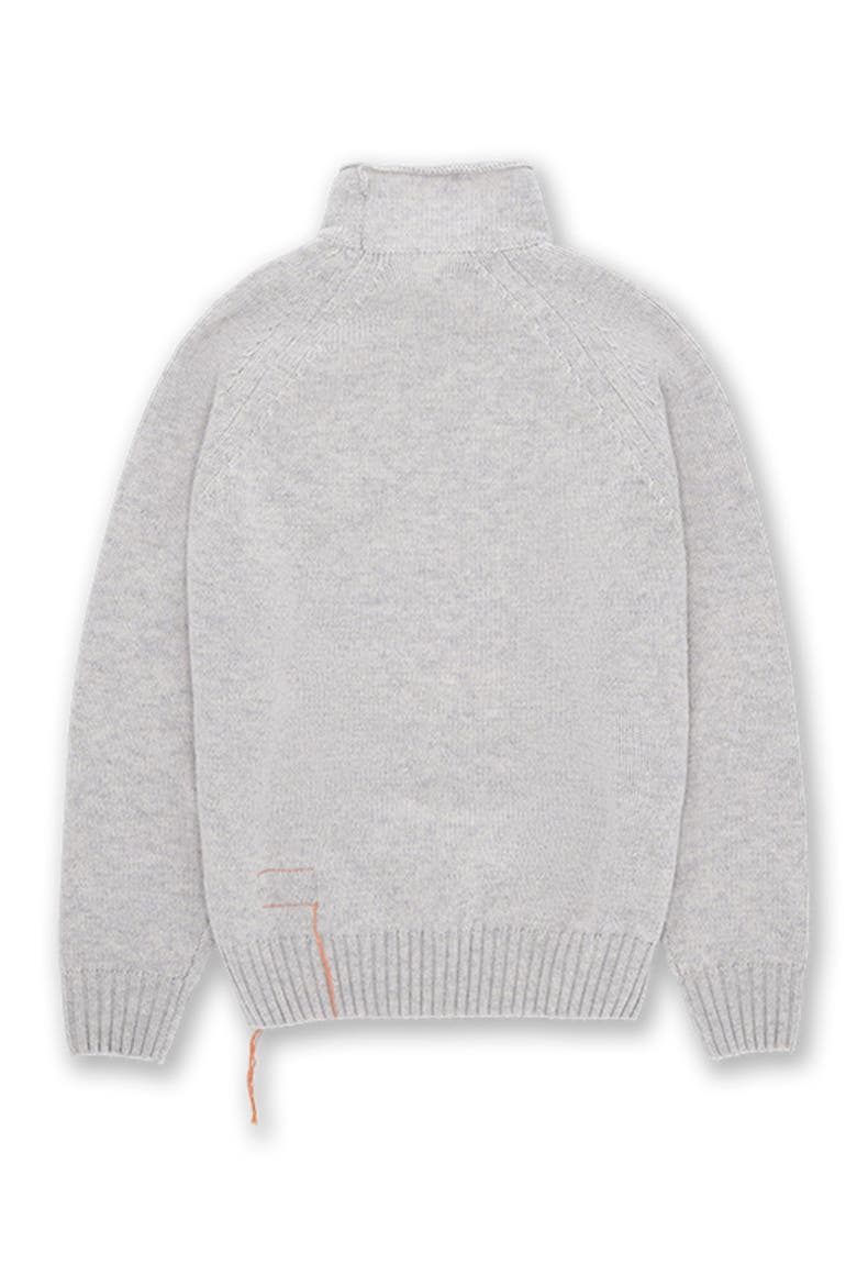 Andrew Merino Wool High Neck Sweater, Alternate, color, GREY