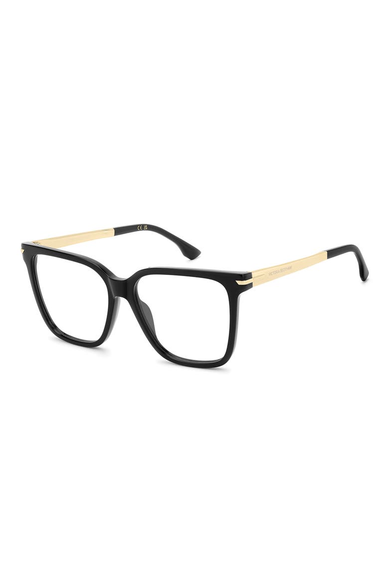 VB 1009 54mm Square Optical Glasses, Alternate, color, BLACK GOLD