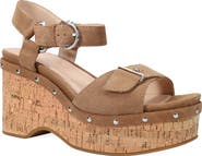 Pelle Moda Ciana Ankle Strap Platform Wedge Sandal