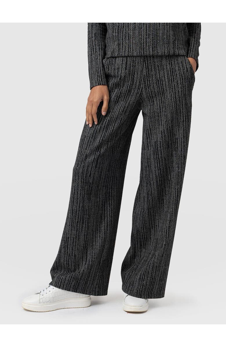Saint + Sofia Keller Wide Leg Pant, Alternate, color, Grey/Black