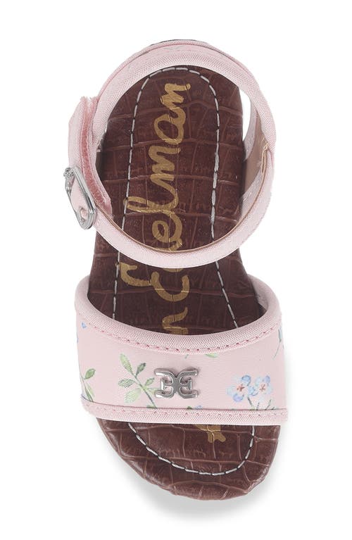Sam Edelman Kids' Kara Ankle Strap Sandal In Blush Multi