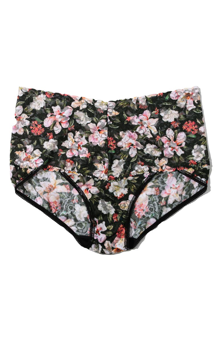 Hanky Panky Print Retro Vikini Bikini, Main, color, Dark Room Blooms