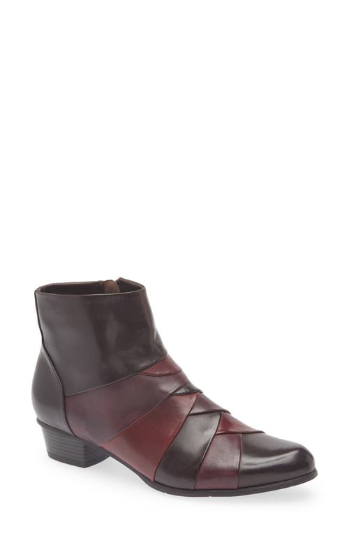 Regarde Le Ciel Stefany Block Heel Bootie In Brown