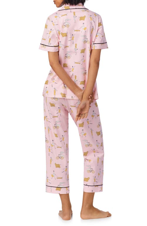 Bedhead Pajamas Print Crop Stretch Jersey Pajamas In Say Yes To Pasta