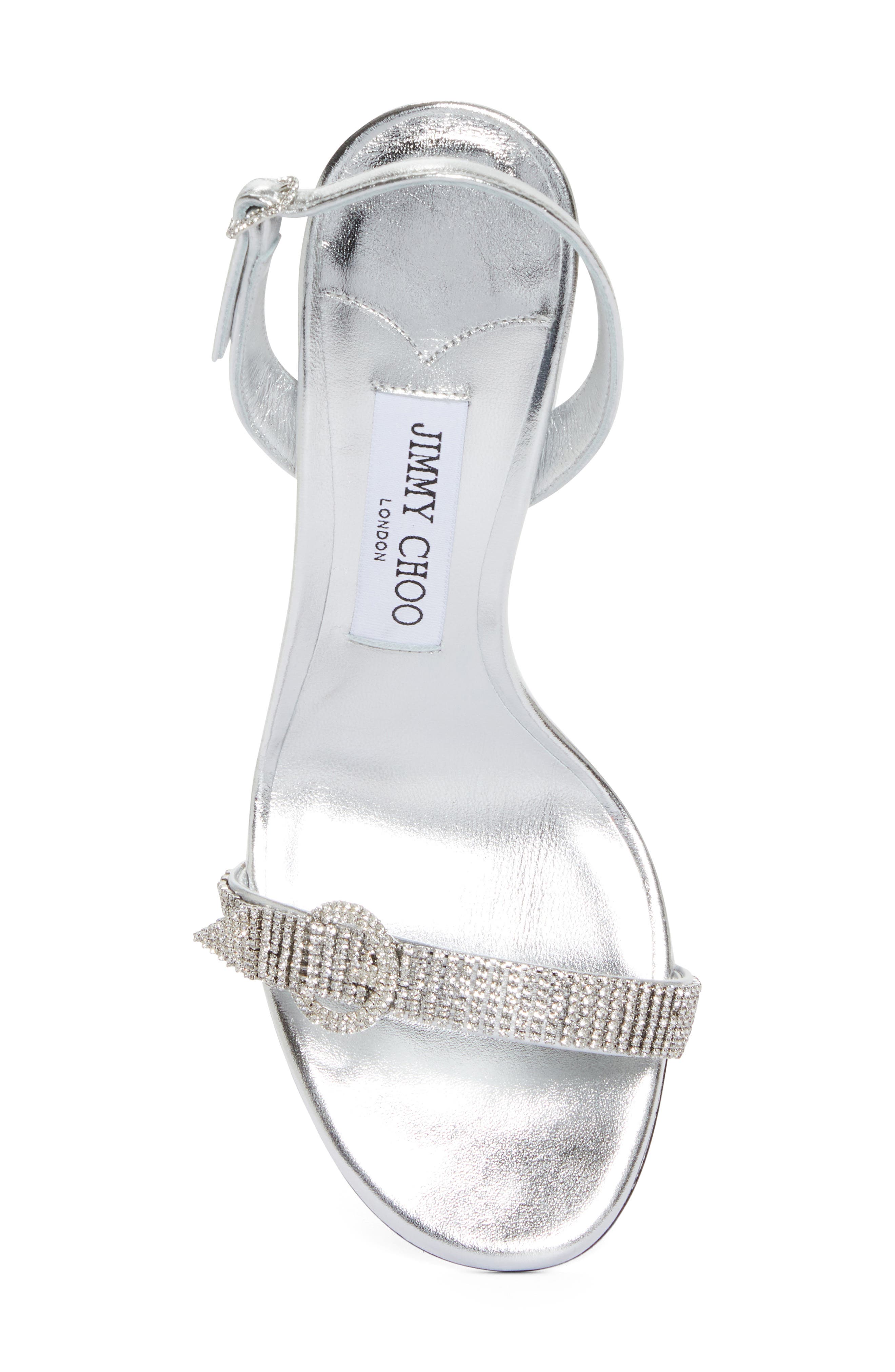 Jimmy Choo Tabatha Crystal Belt Strap Slingback Sandal, Alternate, color, 