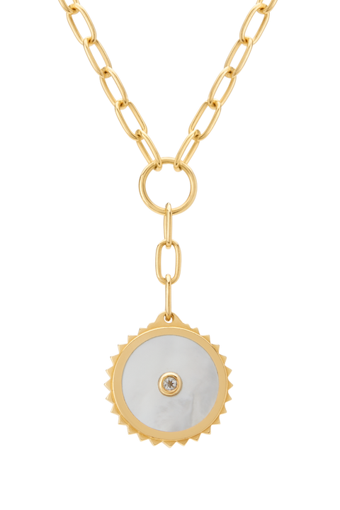 Halcyon Shield Drop Necklace