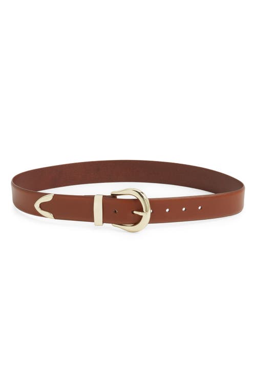 Treasure & Bond Calista Leather Belt In Brown