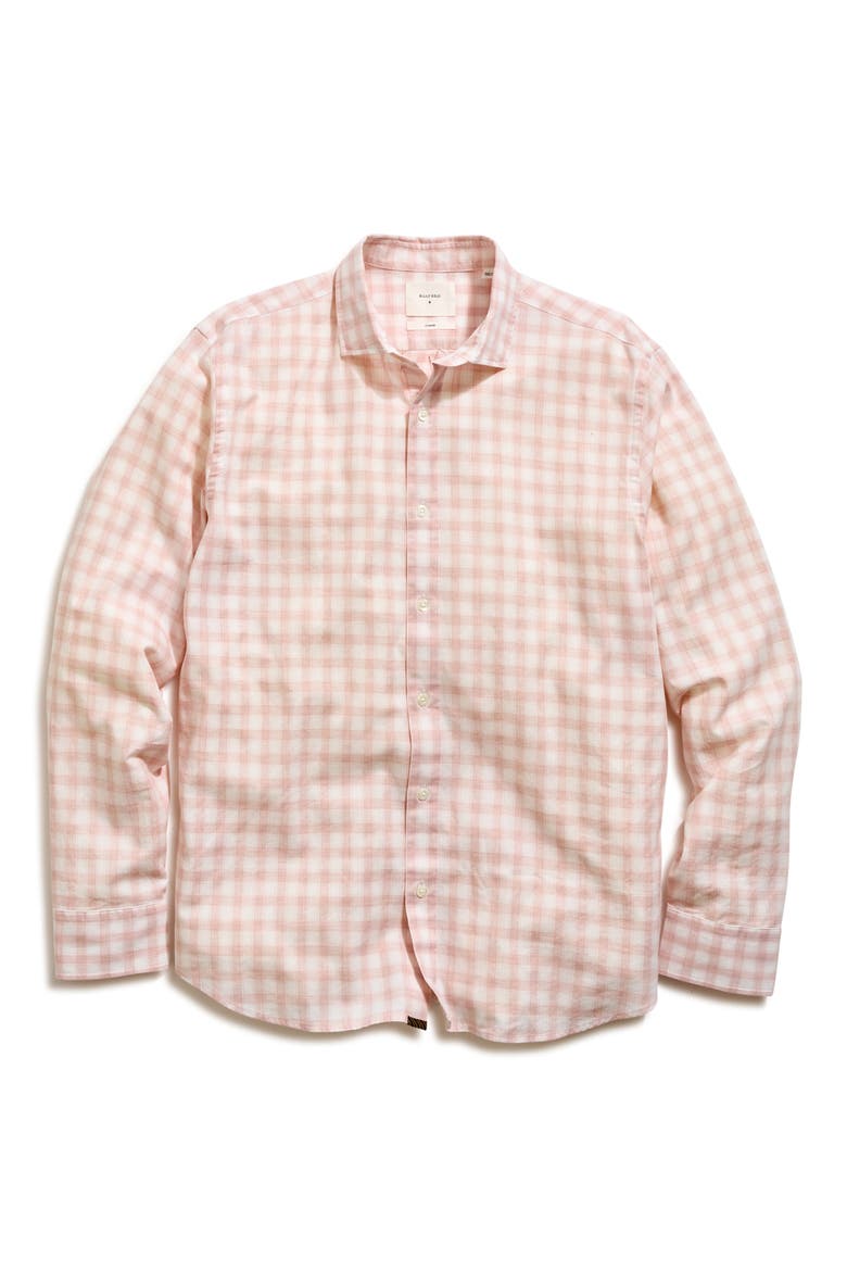Hutcheson Plaid Button-Up Sport Shirt, Main, color, BLUSH/ WHITE
