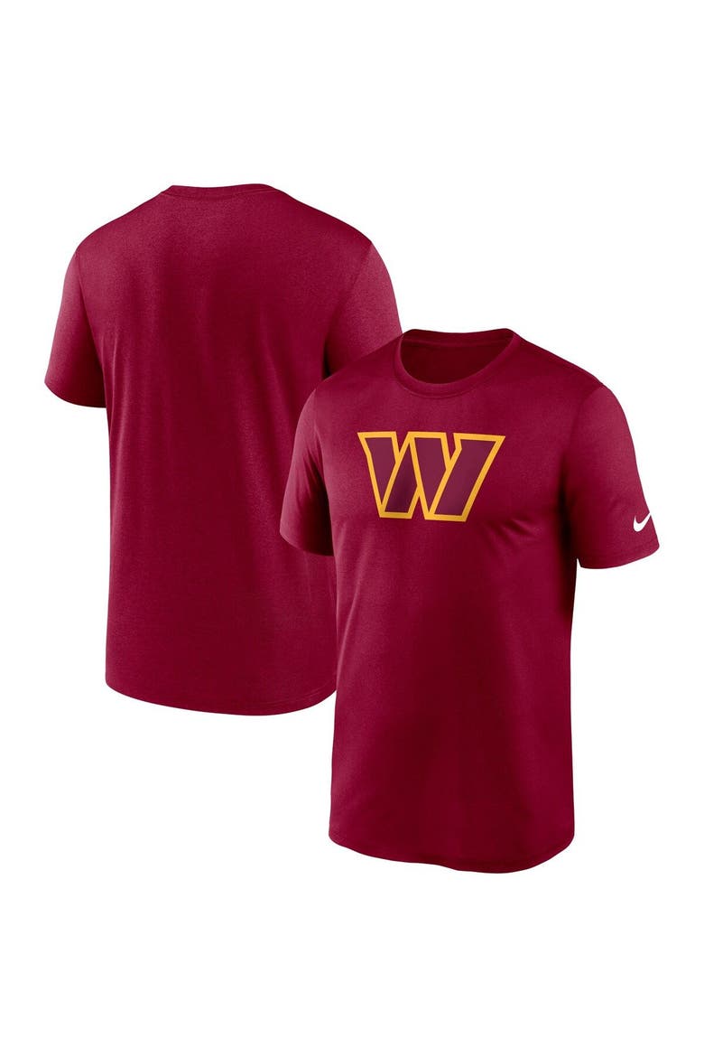 Men's Nike  Burgundy Washington Commanders Legend Logo Performance T-Shirt, Main, color, Burgundy
