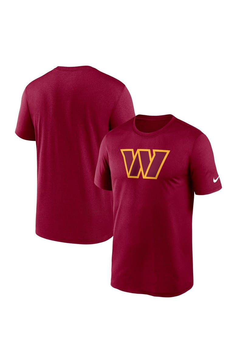 Nike Men's Nike  Burgundy Washington Commanders Legend Logo Performance T-Shirt, Main, color, Burgundy