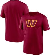 Nike Men's Nike  Burgundy Washington Commanders Legend Logo Performance T-Shirt