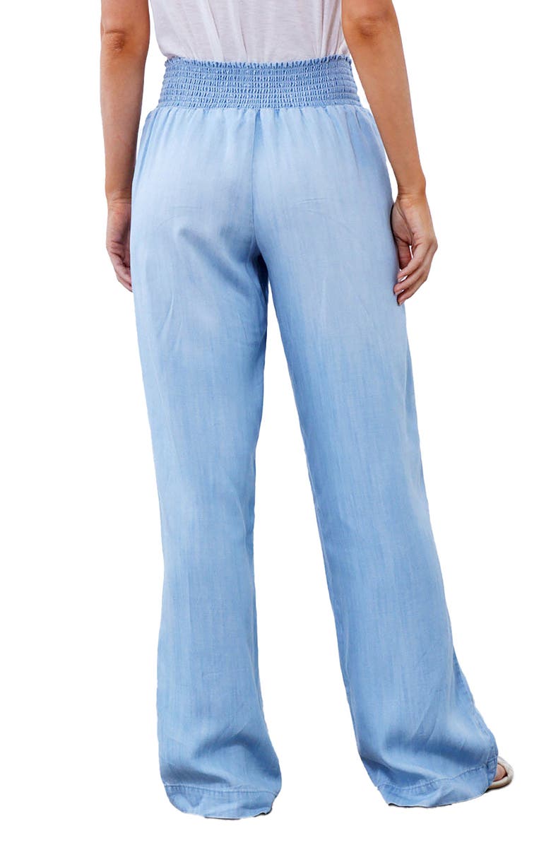 Bella Dahl Smocked Waist Wide Leg Pants, Alternate, color,