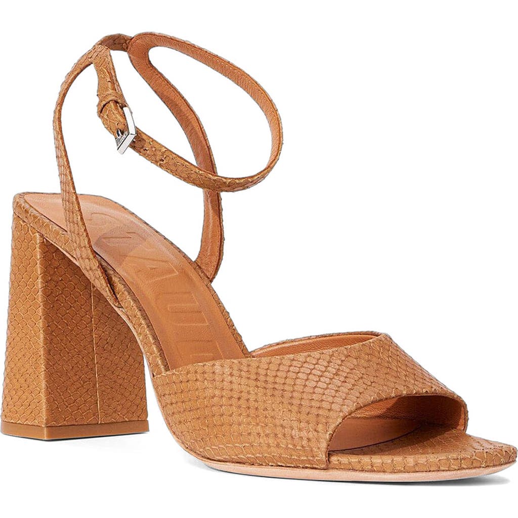 Staud Solange Block Heel Sandal In Tan