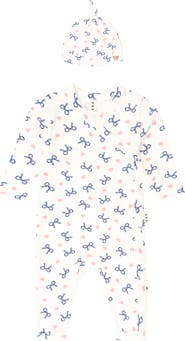 Huxbaby My First Hux Hearts And Bows  Newborn Romper