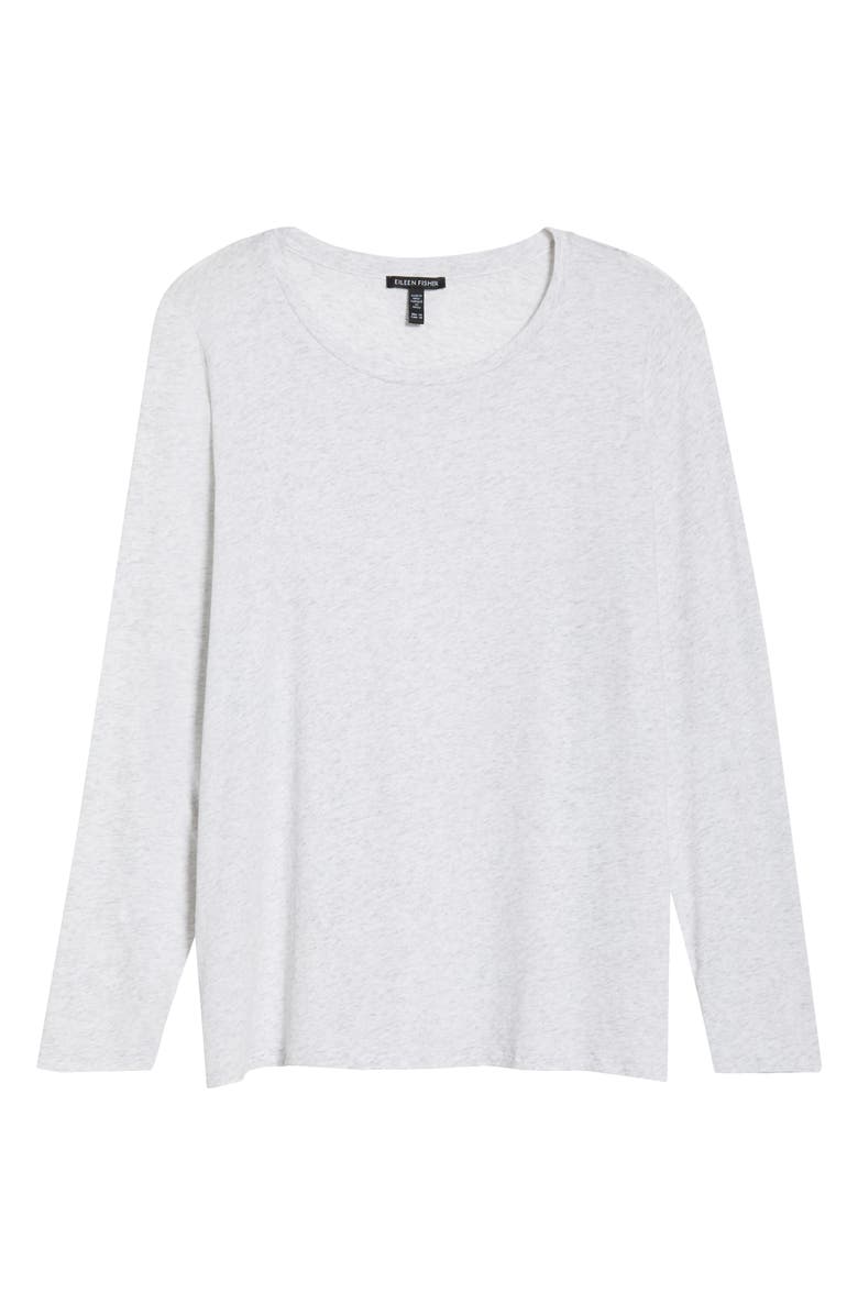 Eileen Fisher Crewneck Top, Alternate, color, Nimbus