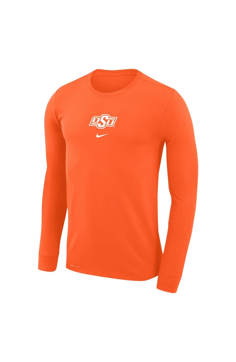 Nike Men's Nike Orange Oklahoma State Cowboys Basketball Shootaround Long Sleeve T-Shirt, Alternate, color, Orange