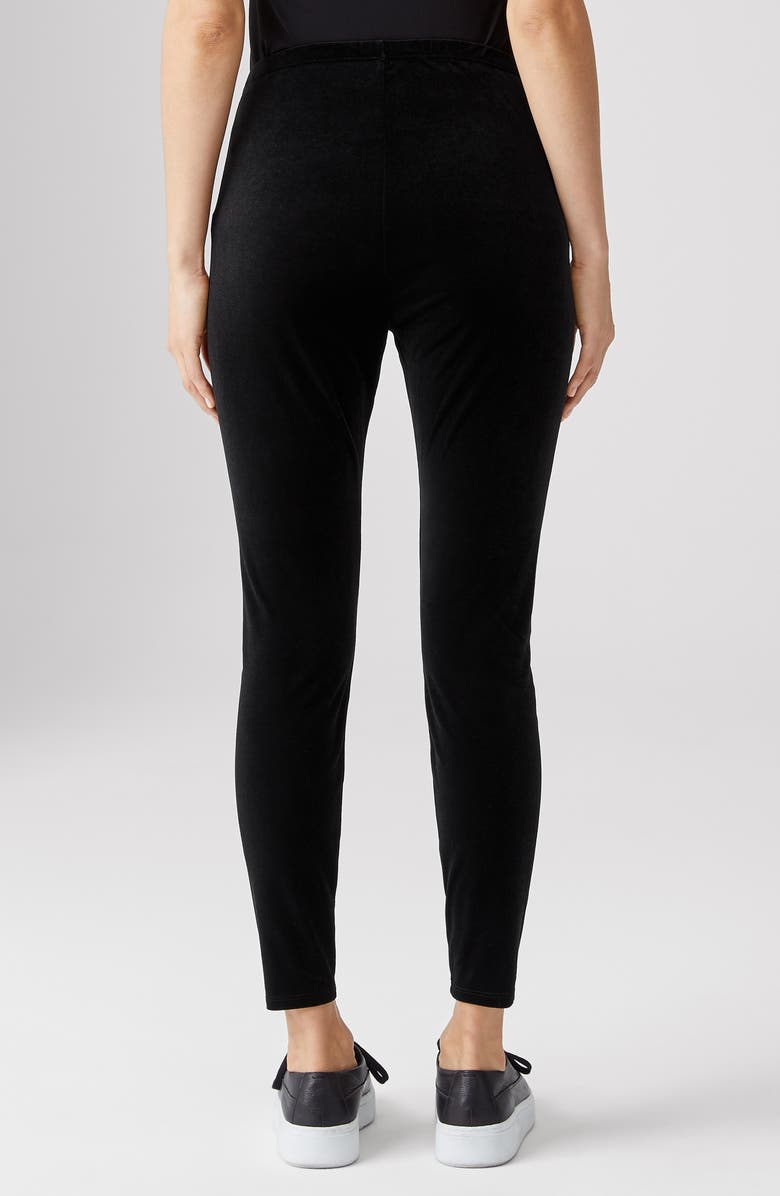 Eileen Fisher Velvet Ankle Leggings, Alternate, color, 