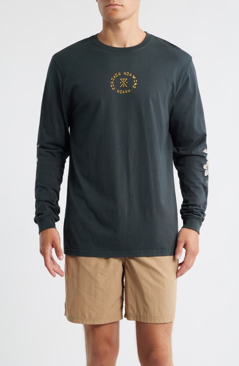 Jaguar Long Sleeve Cotton Graphic T-Shirt