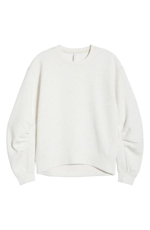 Zella Cozy Scuba Sweatshirt In White