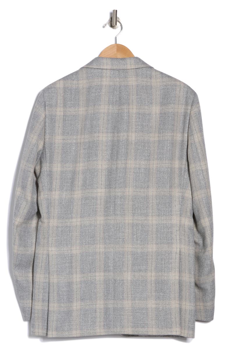 Tommy Hilfiger Plaid Sport Coat, Alternate, color, Light Grey
