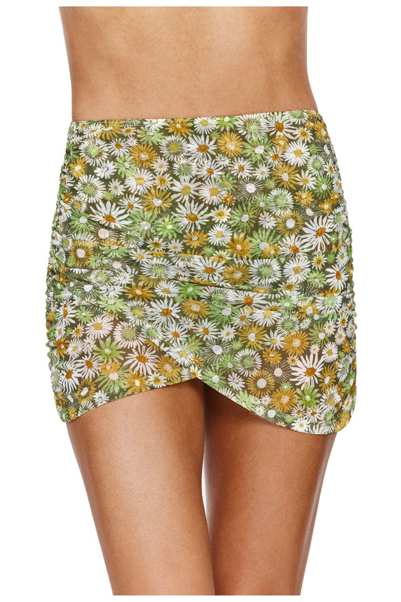 Gardenia Mesh Skirt Cover-Up, Main, color, Green