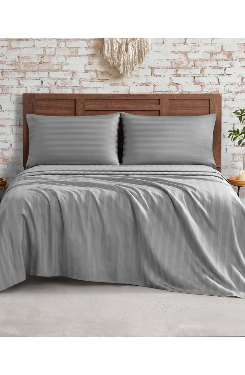 French Connection Lux Sleep Cotton Sateen Sheet Set, Alternate, color, 