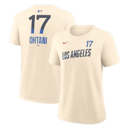 Nike Women's Nike Shohei Ohtani Natural Los Angeles Dodgers City Connect Name & Number T-Shirt
